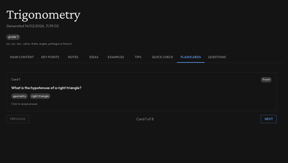Learning content studio screenshot 2
